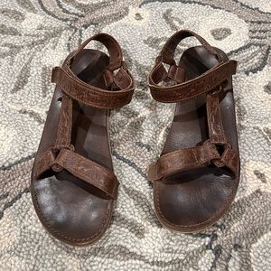 Teva Sandals in brown leather